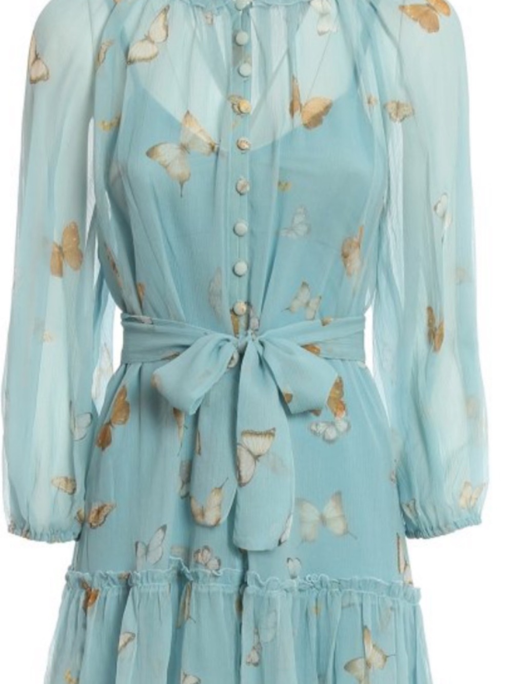 ALESSIA ZAMATTIO
La Maddalena maxi dress 
Butterfly print
